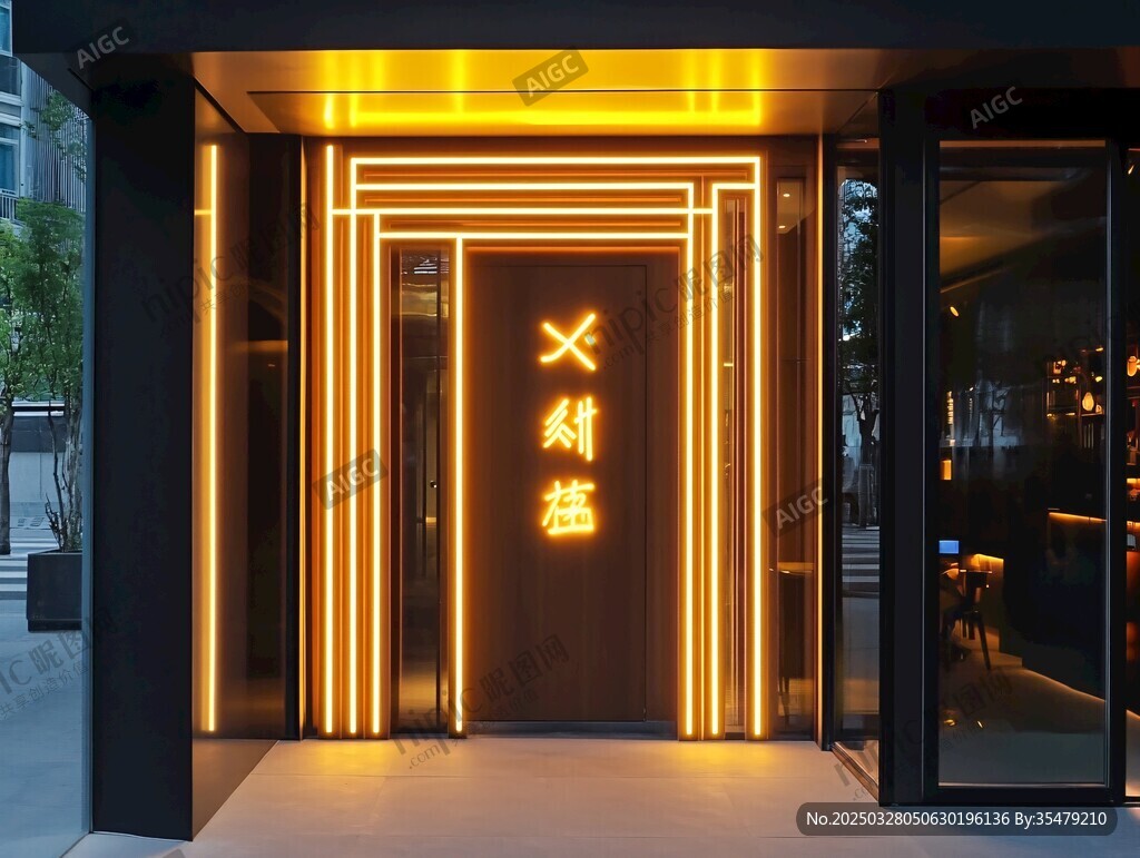 日式居酒屋明亮門頭設(shè)計