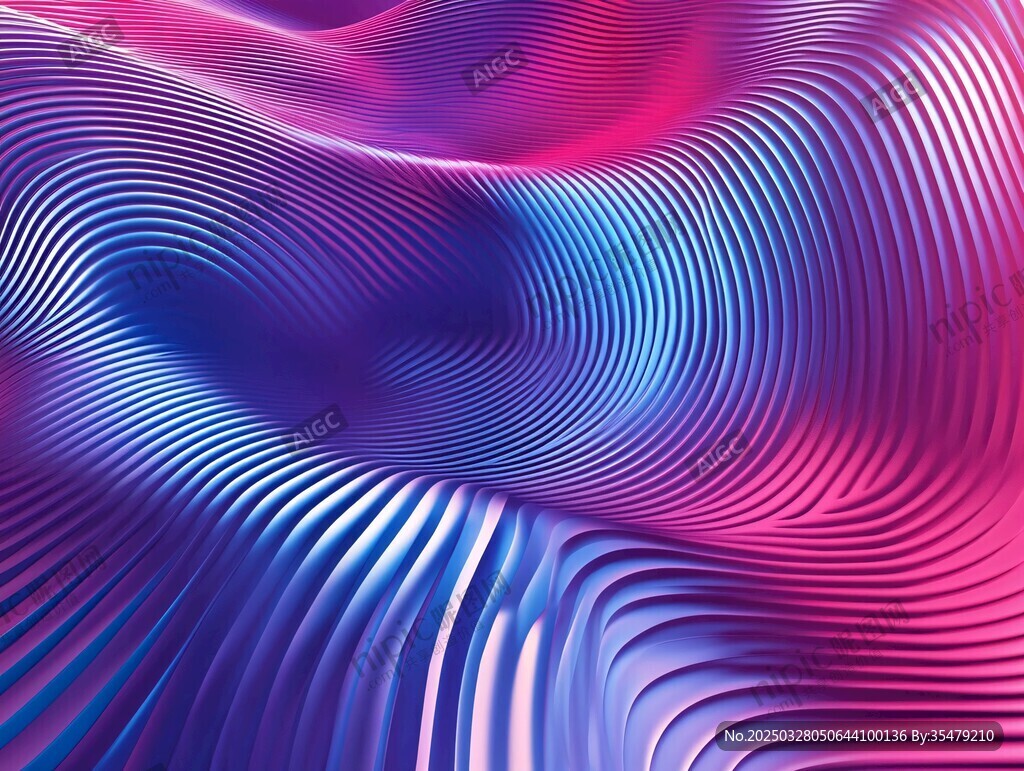 夢幻漸變波紋抽象背景圖