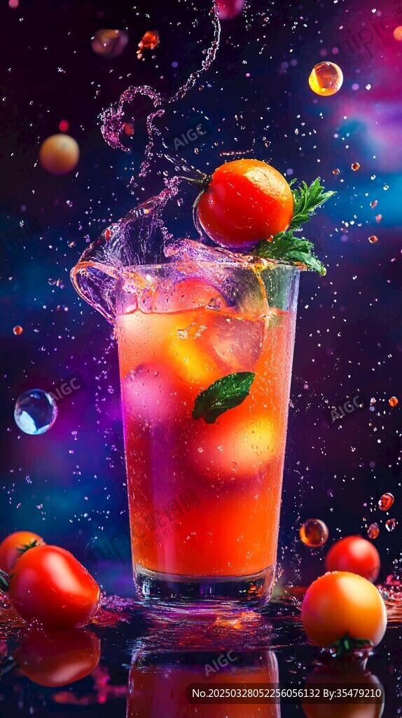 番茄特調飲品 夢幻濺起瞬間