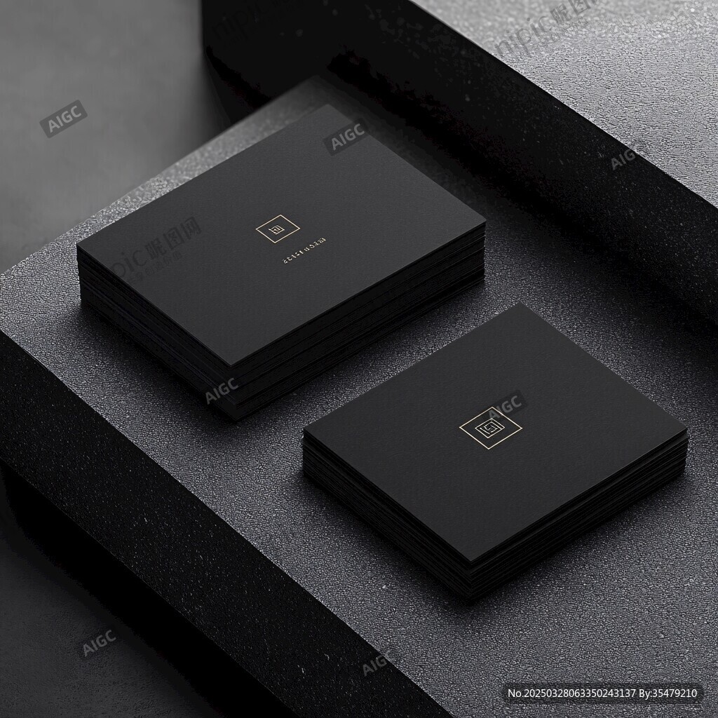 黑色簡約風(fēng)名片設(shè)計(jì)展示