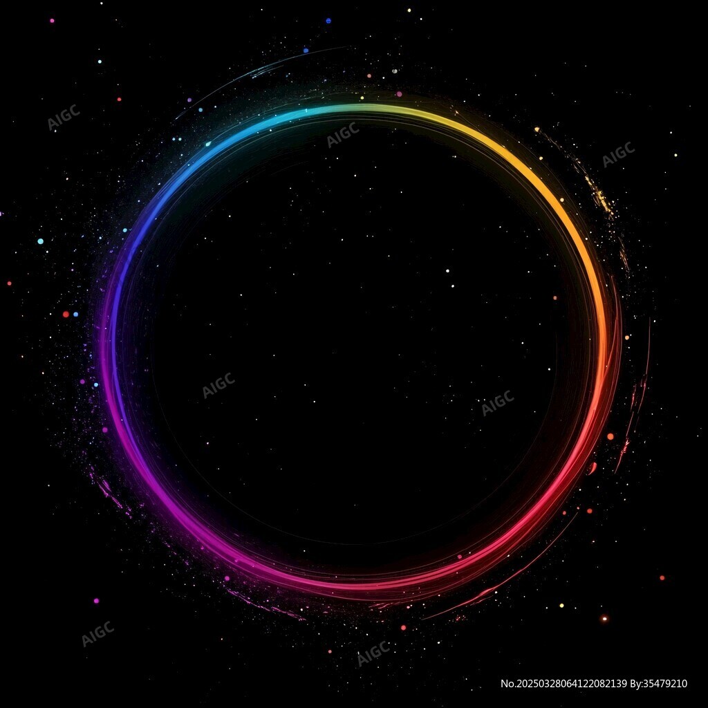 炫彩环形宇宙星空背景 炫彩环形宇宙星空背景