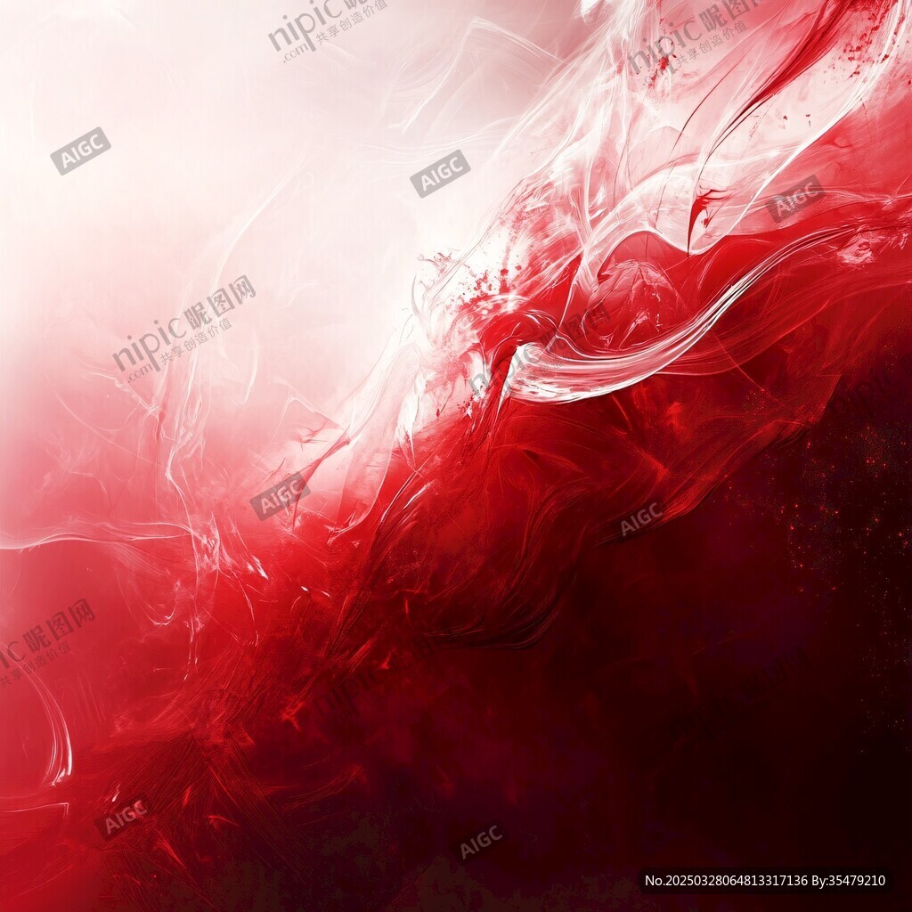 紅色水墨抽象動感背景圖