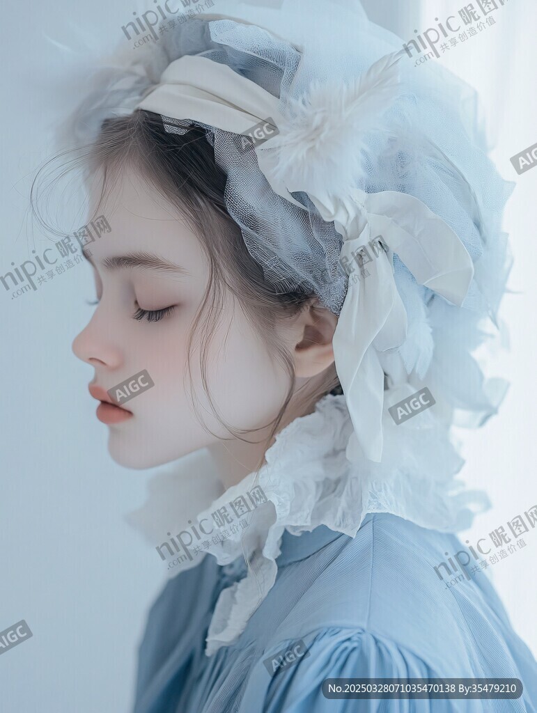 夢幻少女的唯美復古裝扮