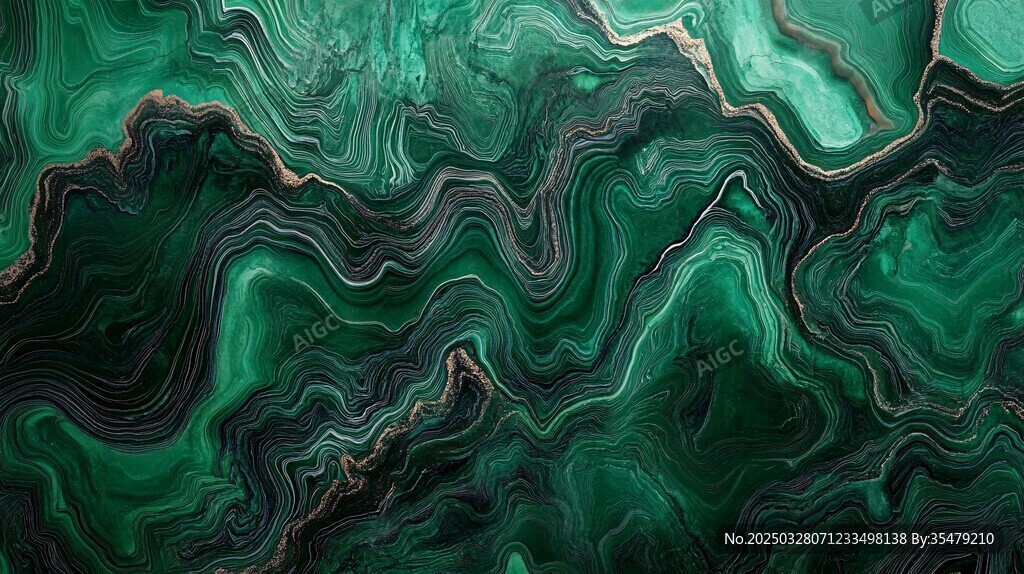 翠色流韻大理石紋理背景