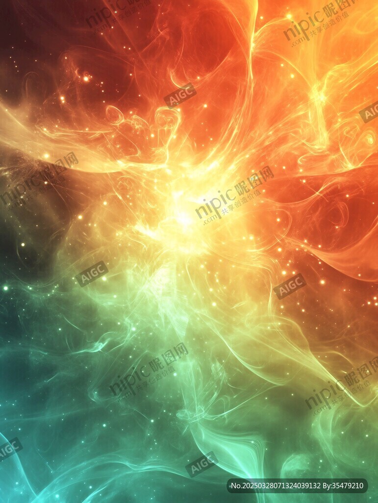夢幻炫彩能量爆發(fā)特效圖
