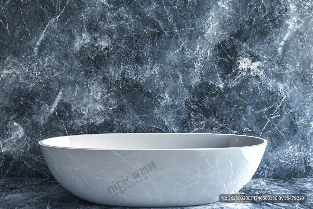 白色大理石洗手盆特寫