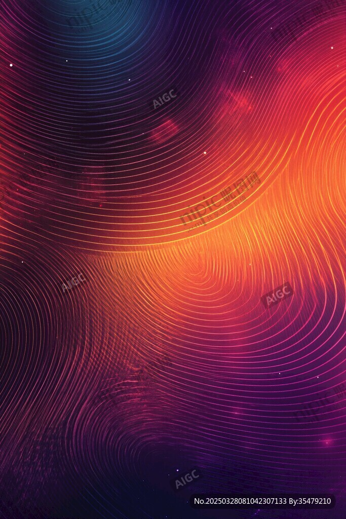 炫彩波紋抽象背景圖