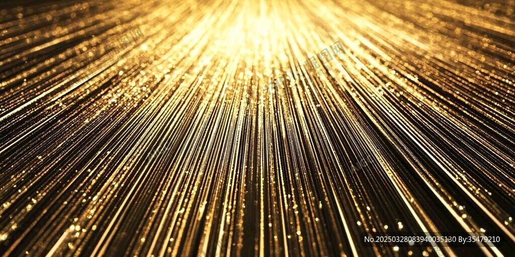 金色光線閃耀夢幻背景
