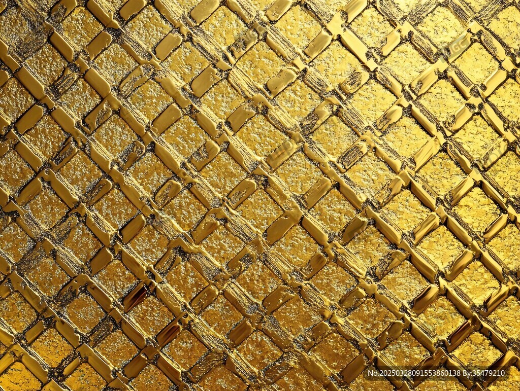 金色菱格紋理金屬質(zhì)感背景