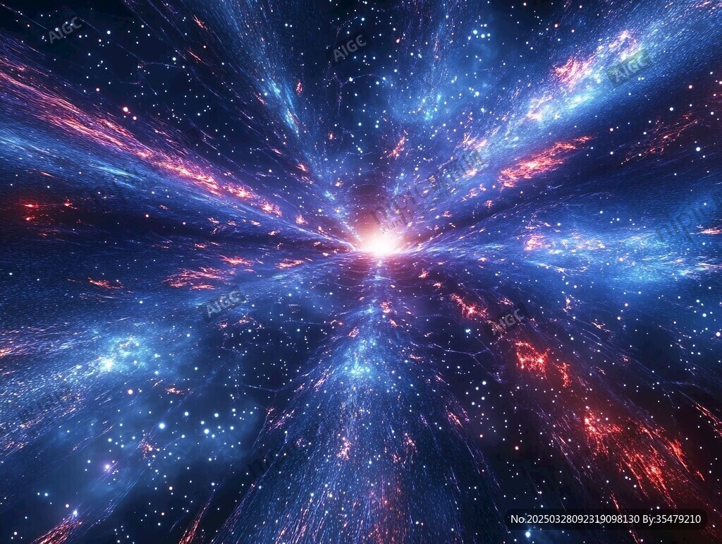 夢幻宇宙星空爆炸景象