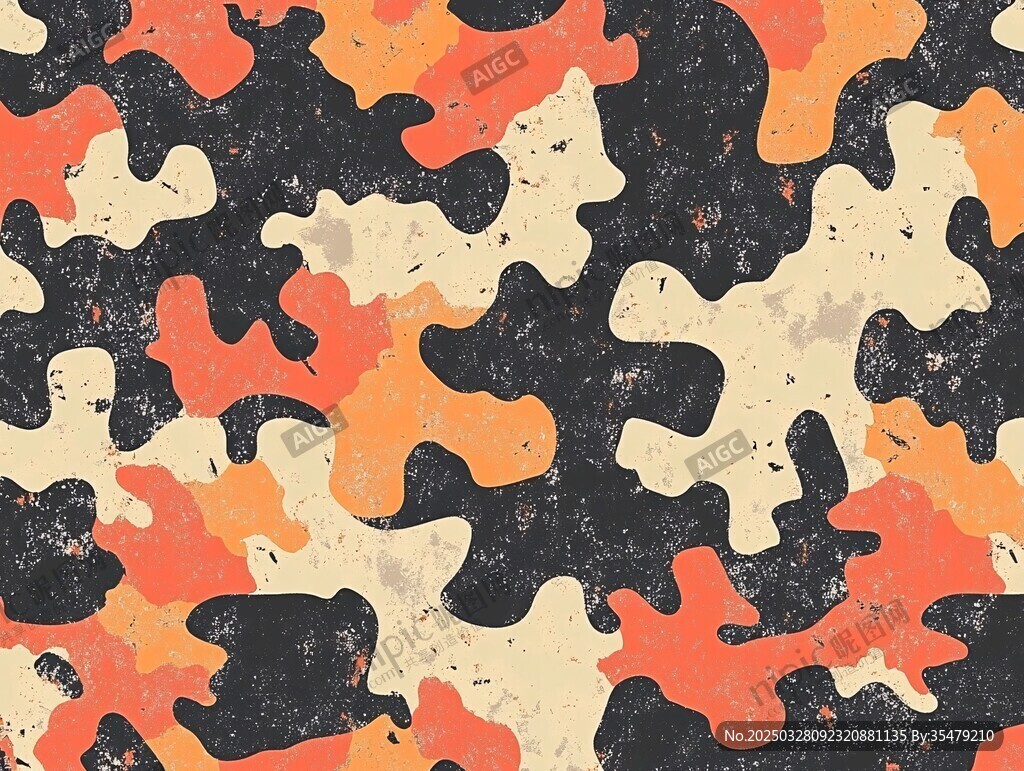 復(fù)古迷彩圖案紋理背景