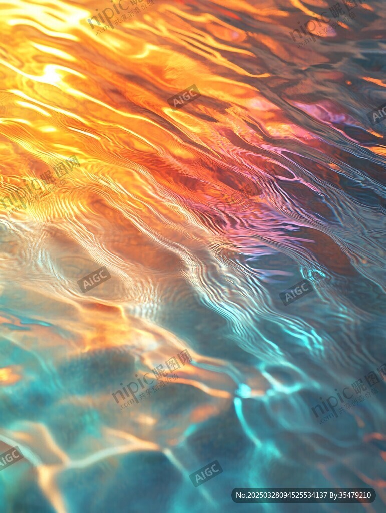夢幻絢麗的水波光影世界