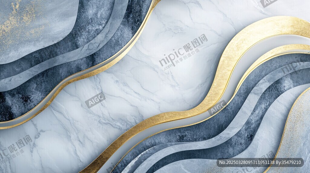 大理石金紋抽象藝術(shù)背景