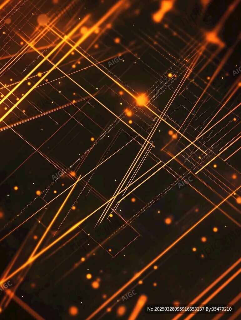 炫彩光線粒子抽象背景圖