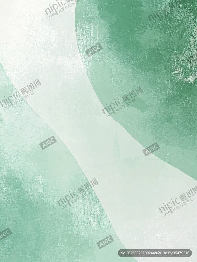 淡綠色水彩抽象紋理背景