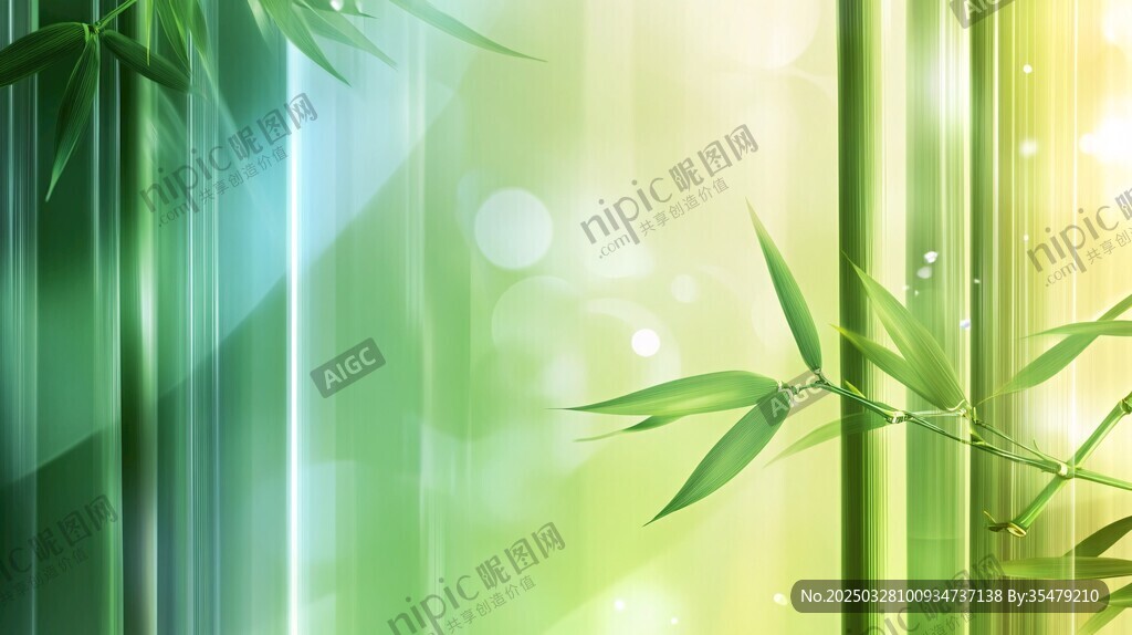 清新竹林綠意背景圖