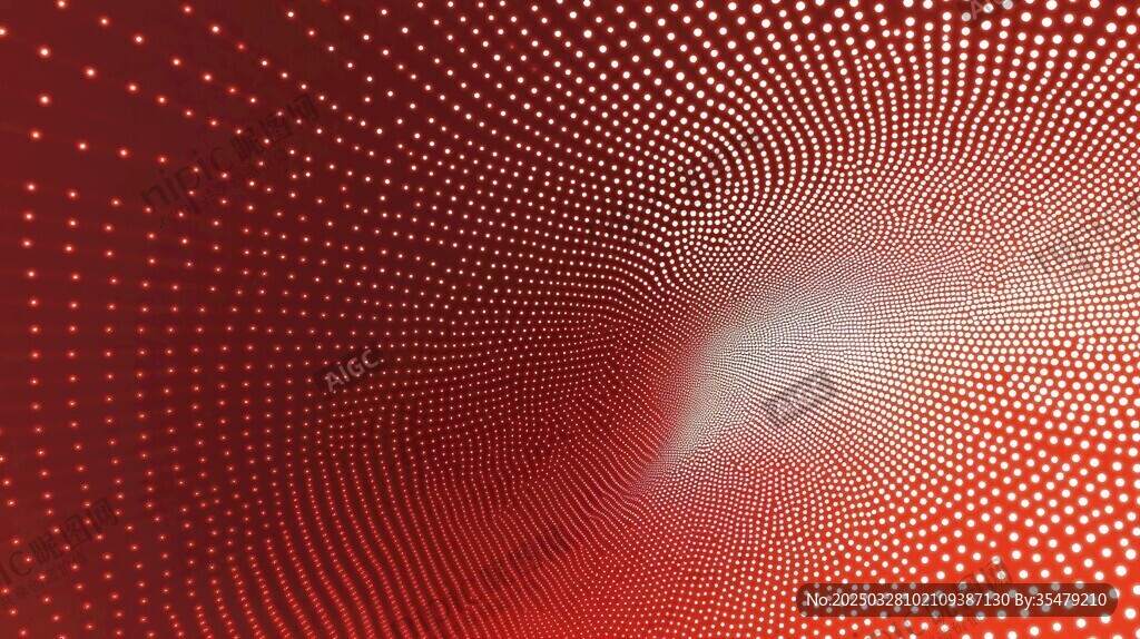 紅色點陣漸變抽象背景圖