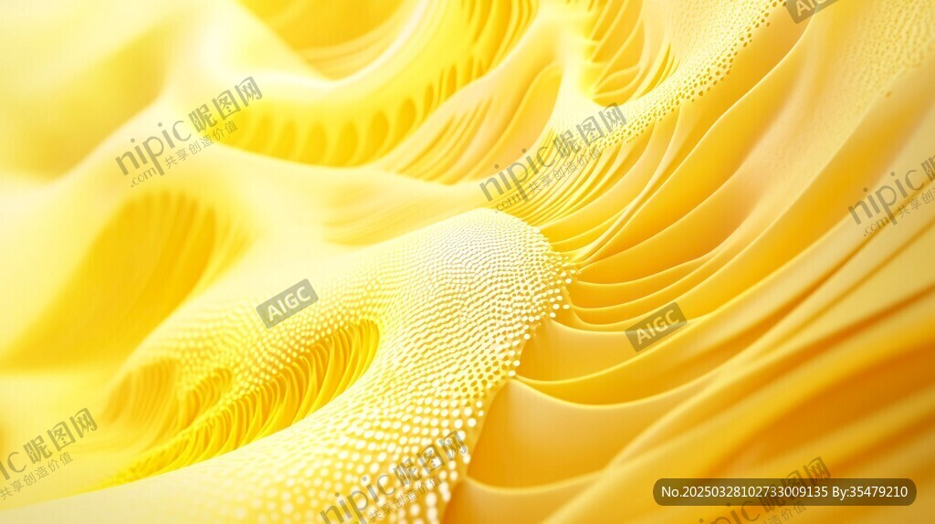 金黃夢幻褶皺紋理背景圖