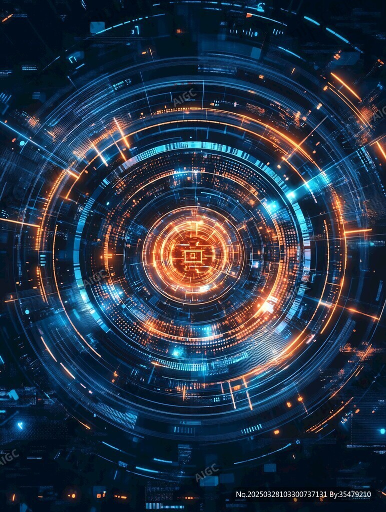 科技感十足的未來數(shù)據(jù)漩渦