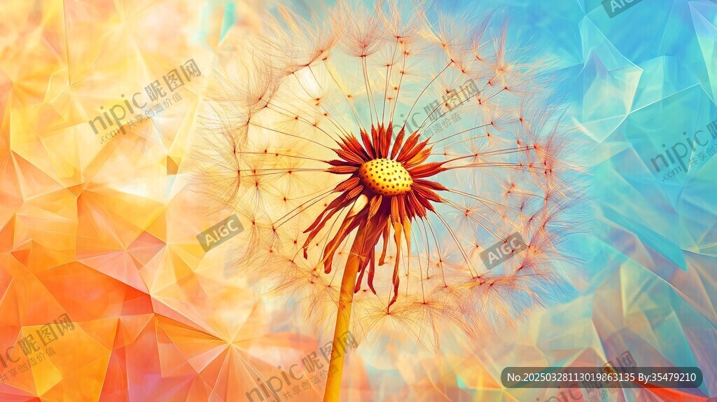 夢幻蒲公英綻放絢麗色彩