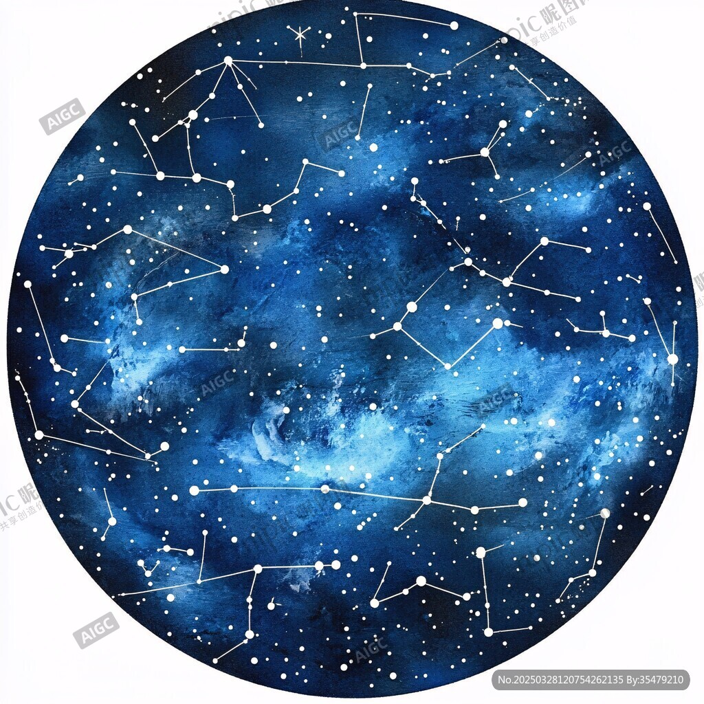 夢(mèng)幻星空星座圖