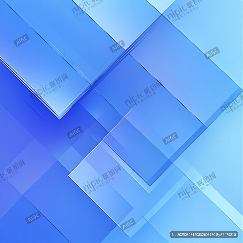 藍(lán)色幾何拼接科技風(fēng)背景