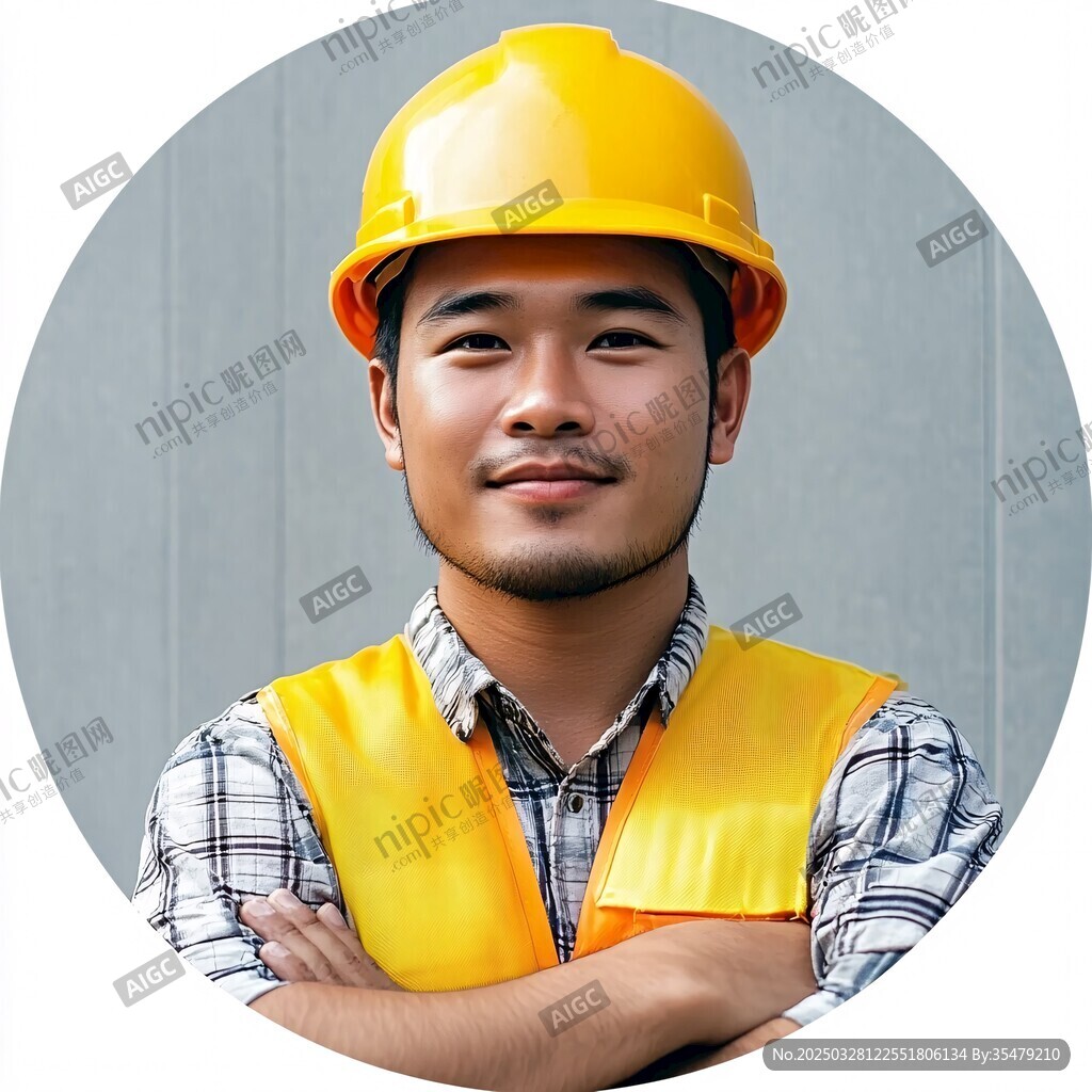 建筑工人自信風(fēng)采展示