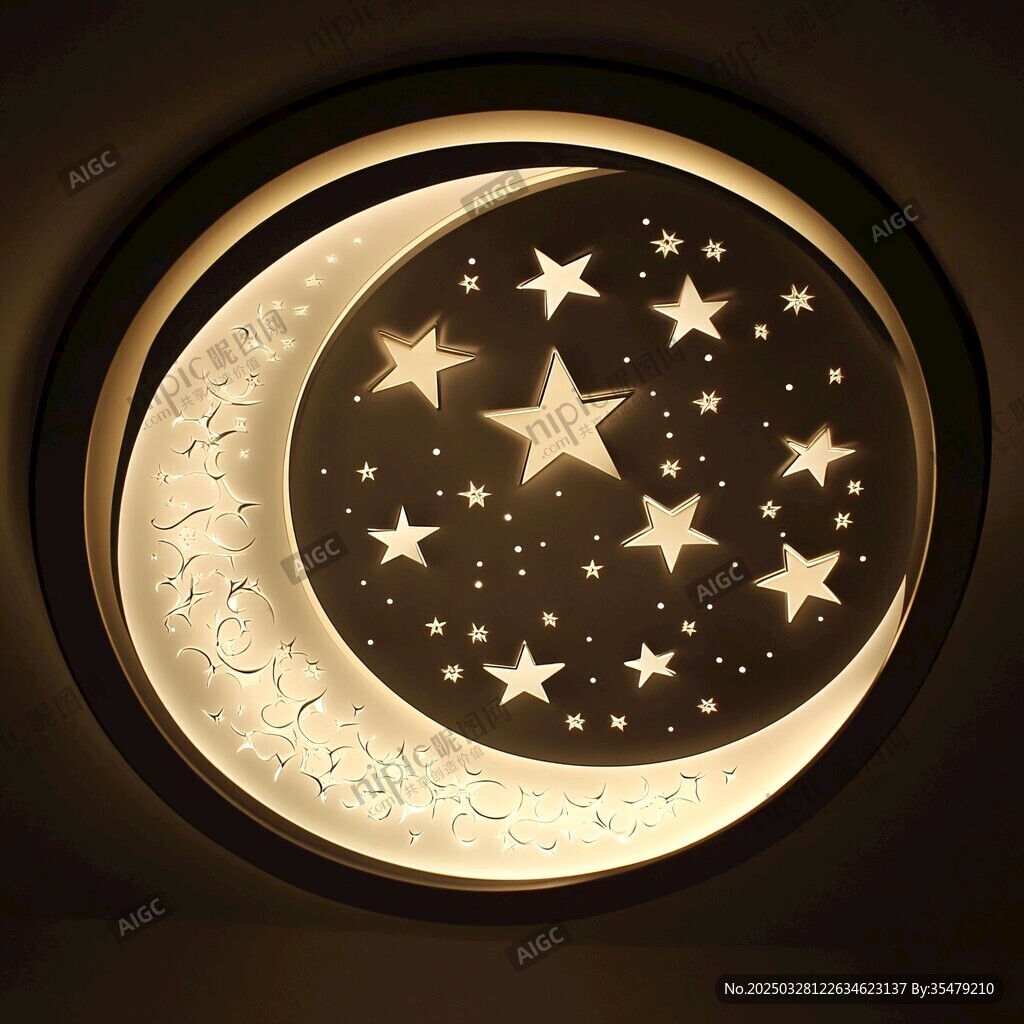 夢幻星月壁燈營造浪漫氛圍