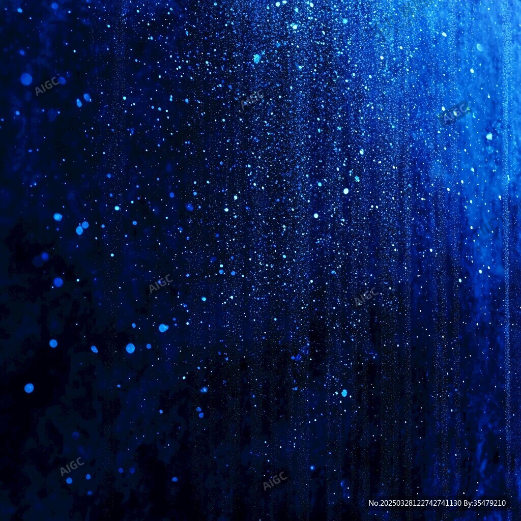 夢幻藍色星空粒子背景