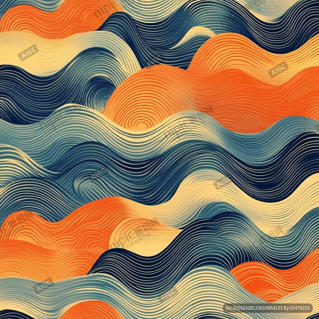動感波浪幾何圖案紋理