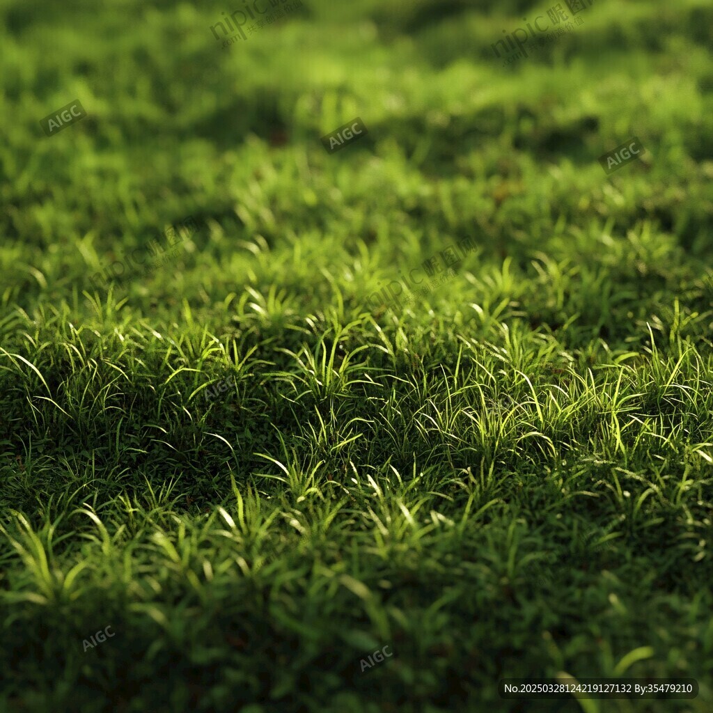 翠綠草坪 盡顯自然生機