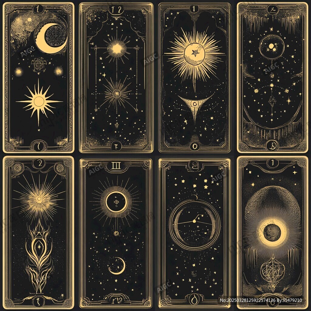 神秘塔羅牌中的星空元素