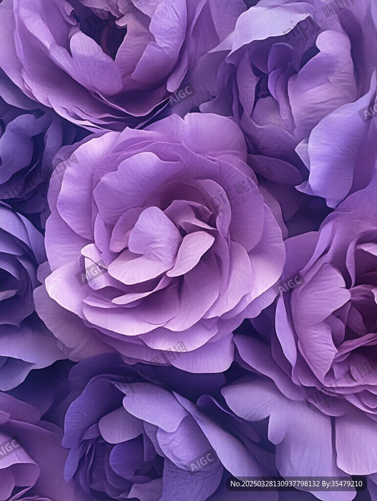 紫韻繁花 優(yōu)雅浪漫花卉圖