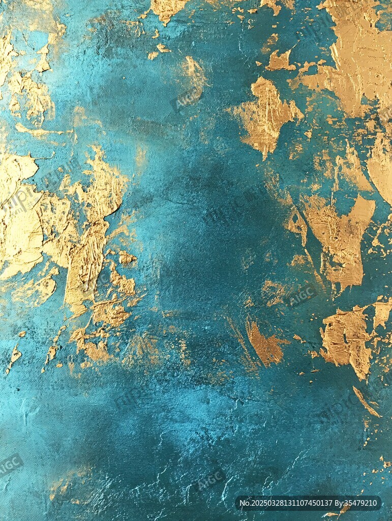 藍金交織抽象紋理背景