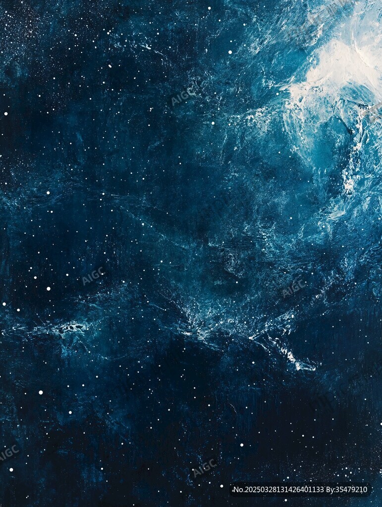 深邃夢(mèng)幻的宇宙星空?qǐng)D景
