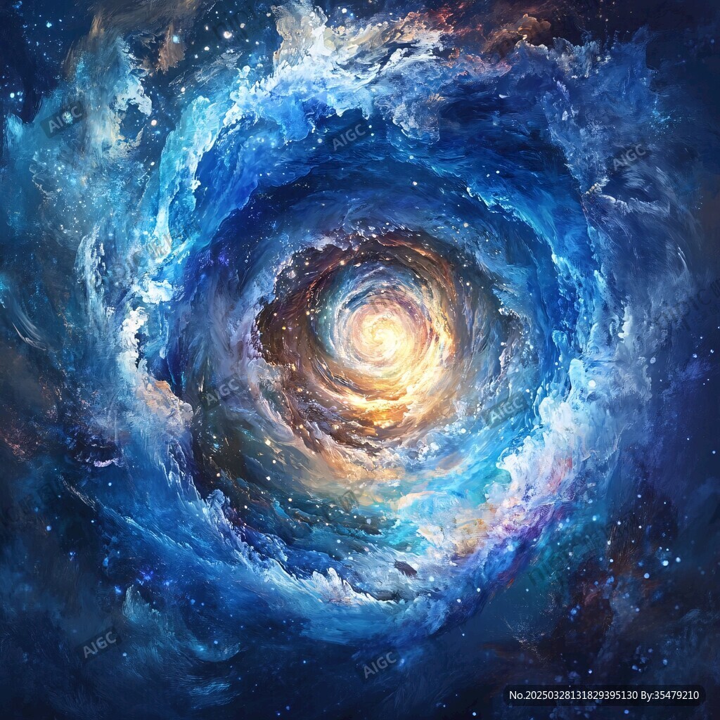 夢(mèng)幻旋渦宇宙星空?qǐng)D景