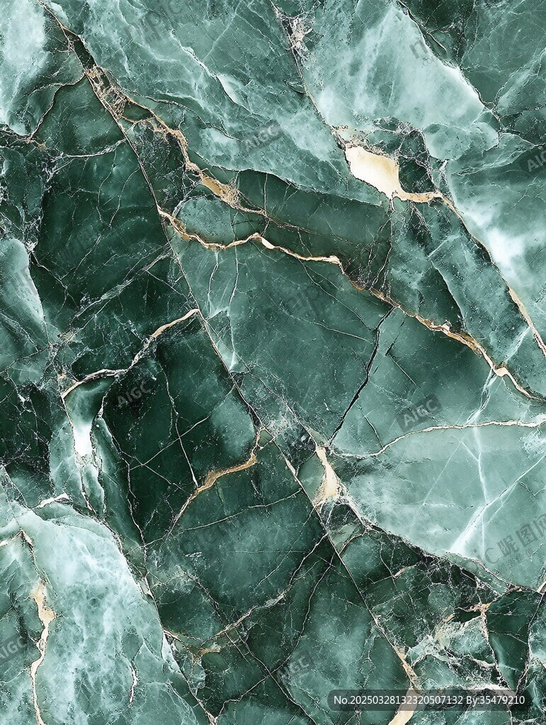 深綠紋理大理石素材圖