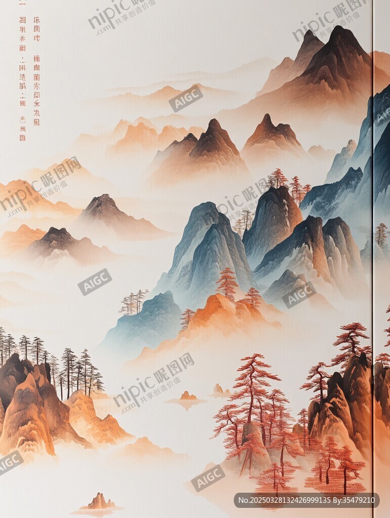水墨山水間 詩意自然景