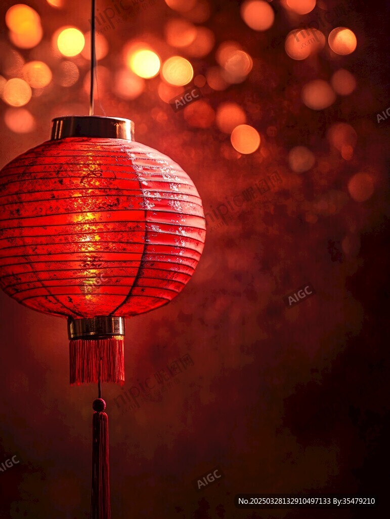 紅燈籠點亮夢幻夜景