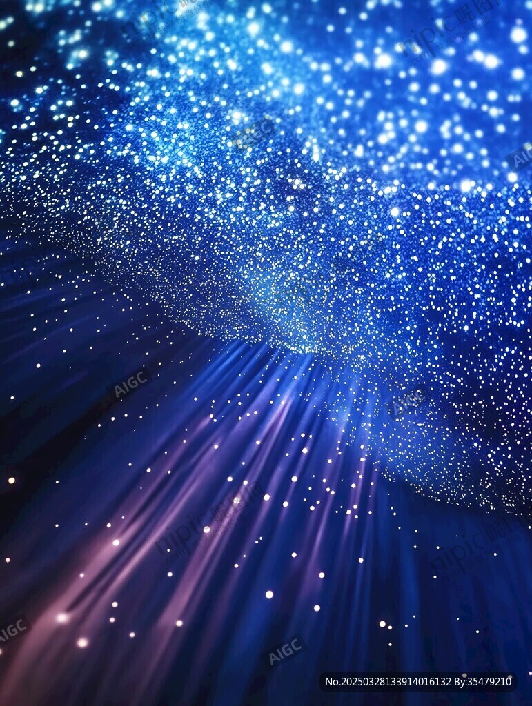 夢幻星空粒子背景特效