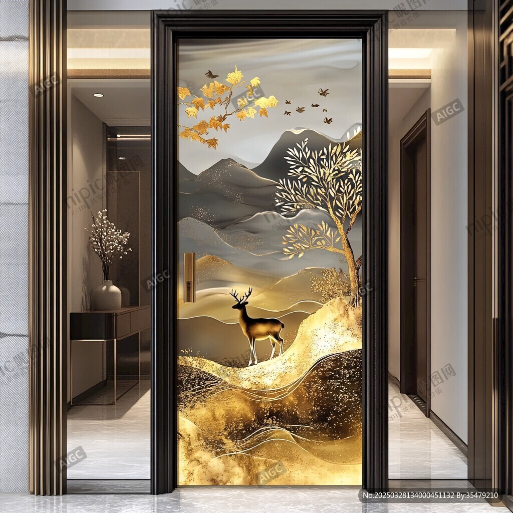 中式玄關(guān)屏風(fēng)的雅致風(fēng)景
