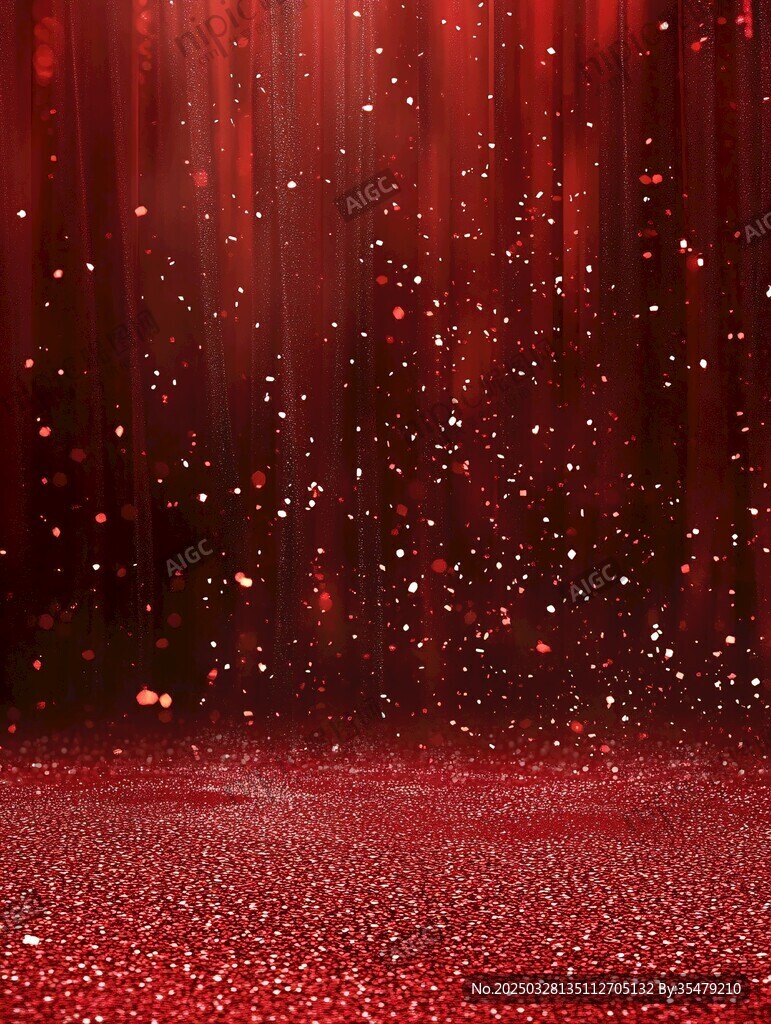 紅色夢幻閃光背景紋理