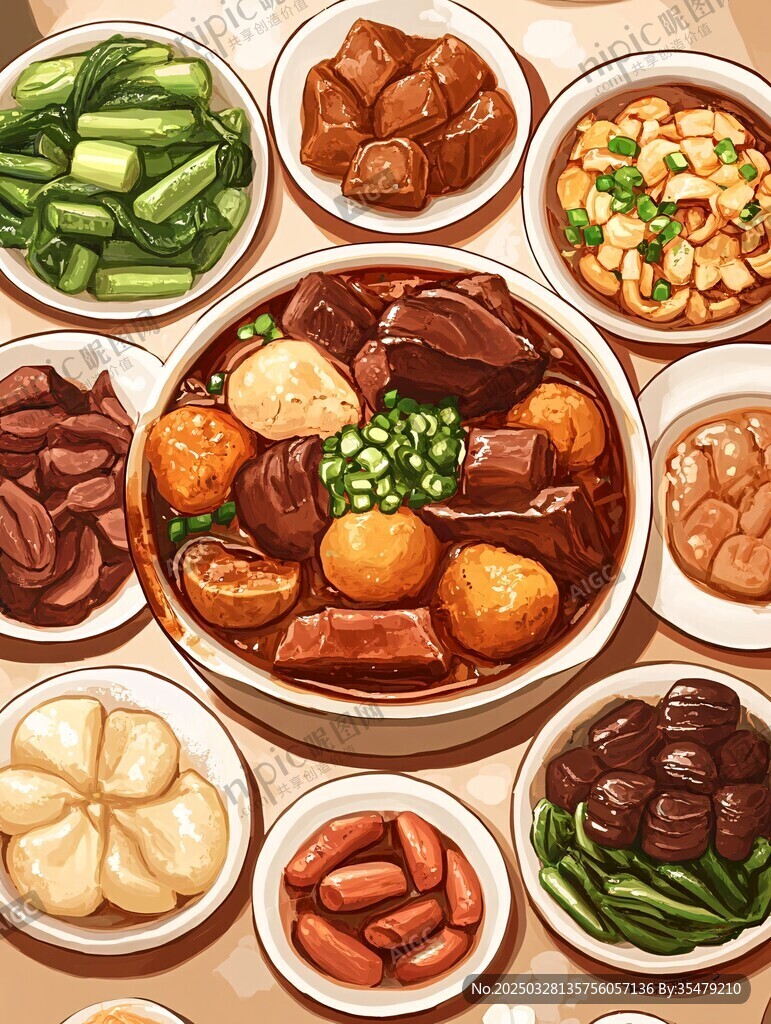豐盛中式菜肴美食大賞