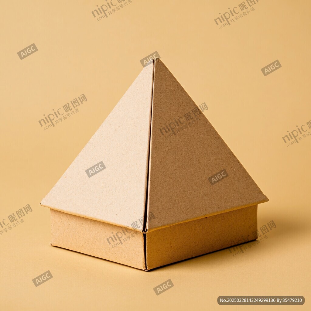 金字塔形紙盒展示