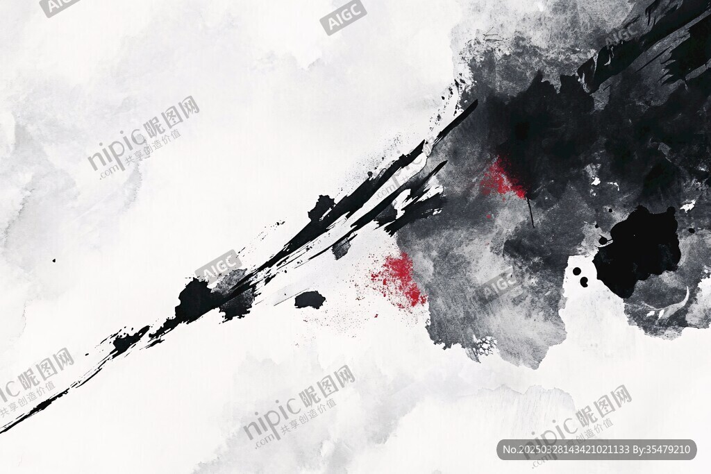 水墨筆觸間的靈動(dòng)意象