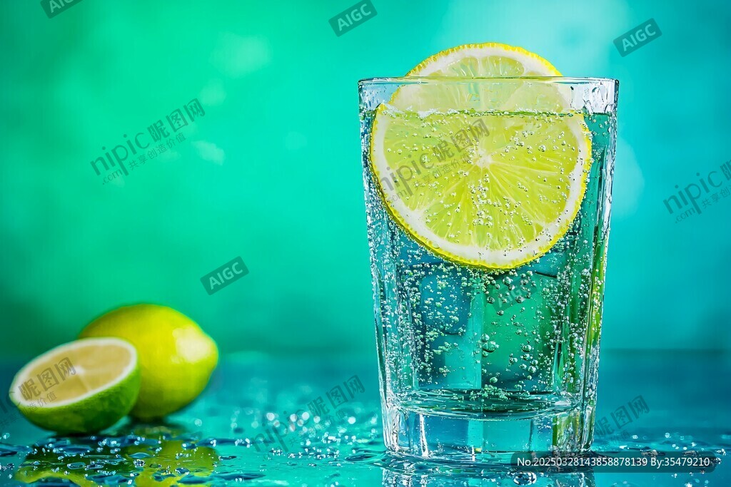 青檸氣泡水 清爽夏日滋味