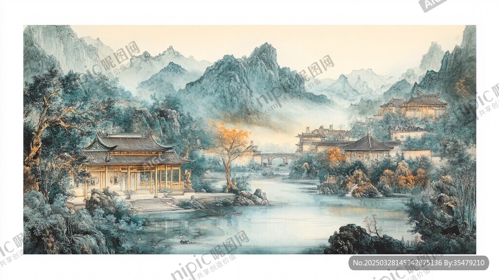 中式山水庭院雅致風光
