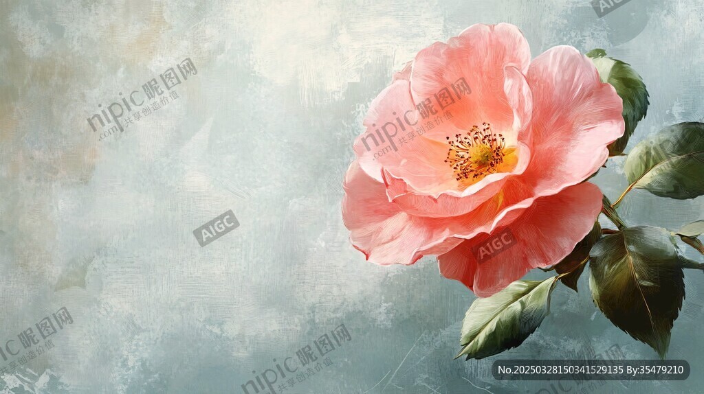 粉色嬌艷月季花特寫