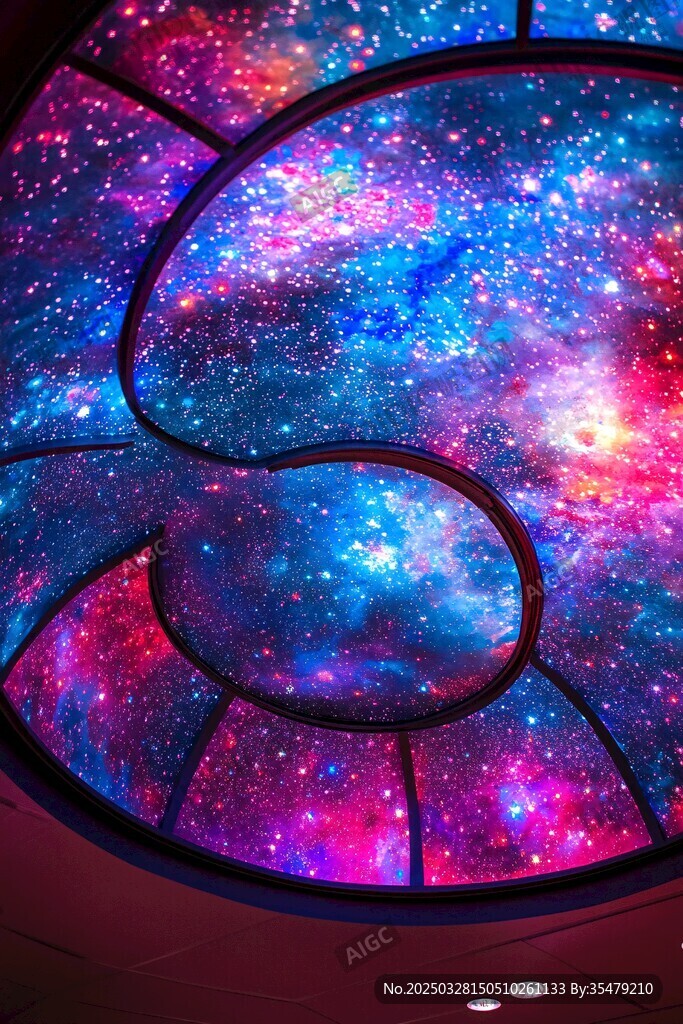 夢(mèng)幻星空穹頂藝術(shù)裝置