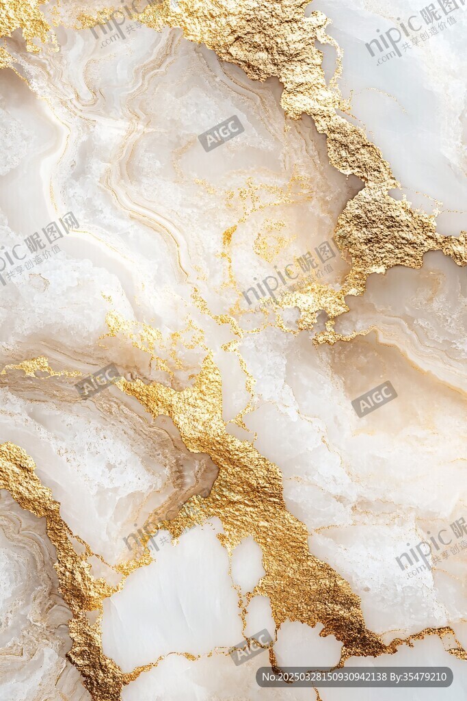 金白大理石紋理藝術(shù)圖案